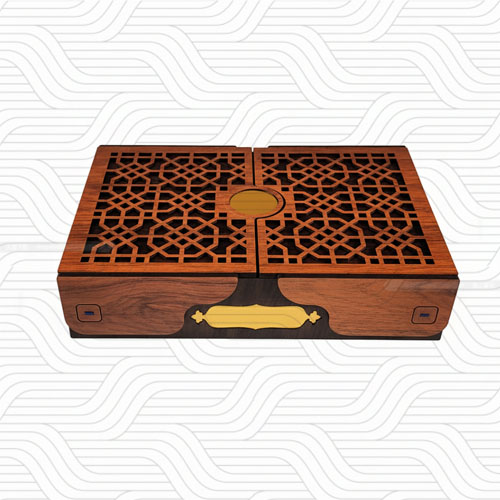 دانلود طرح آماده برش لیزر جعبه دو درب کد11432