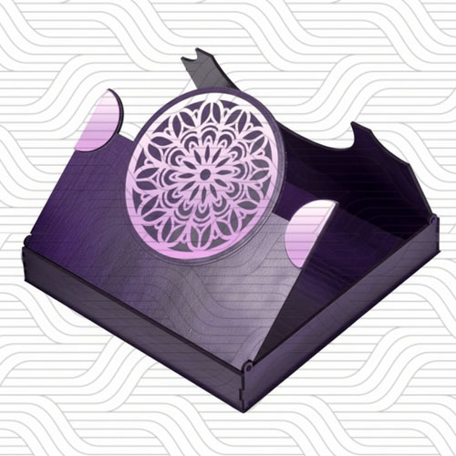 دانلود طرح آماده برش لیزر جعبه دو درب کد 11615