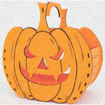 دانلود طرح آماده برش لیزر سبد کدو هالووین کد 11617 - تصویر 2