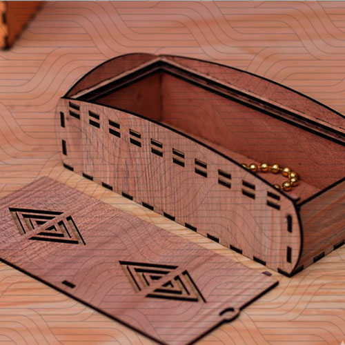 دانلود طرح آماده برش لیزر جعبه کشویی مستطیلی کد 11655