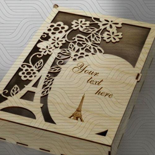 دانلود طرح آماده برش لیزر جعبه مستطیلی کد 11658