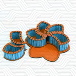 دانلود طرح آماده برش لیزر باکس تنقلات مدل گل کد 11656 - تصویر 2