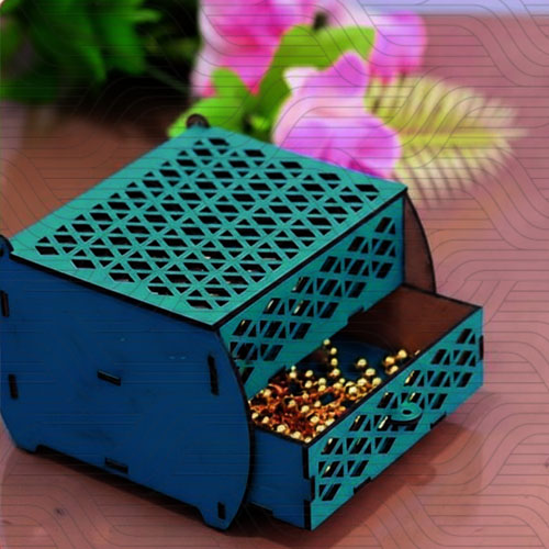 دانلود طرح آماده برش لیزر جعبه جواهرات کشویی کد 11718