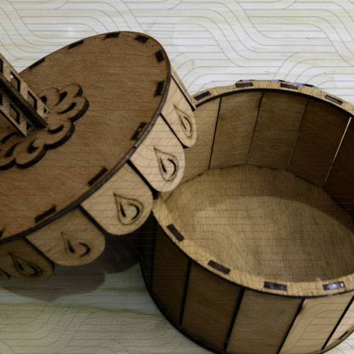 118 دانلود طرح آماده برش لیزر پایه کیک قطر 12 سانتی کد 11836 - تصویر 1