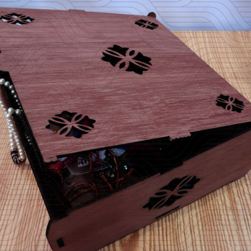 دانلود طرح آماده برش لیزر جعبه چوبی(20*20*6سانتی متر) کد 11837