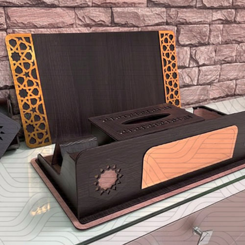 دانلود طرح آماده برش لیزر ست کامل اداری کد 11868