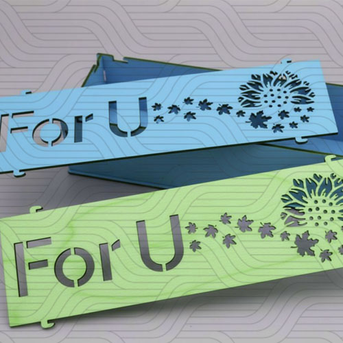 دانلود طرح آماده برش لیزر جعبه هدیه مستطیلی کد 11870