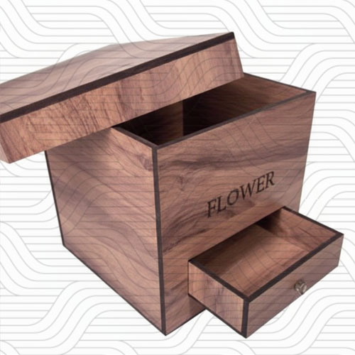 دانلود طرح آماده برش لیزر باکس هدیه کشودار(باکس گل کشودار) کد 11900