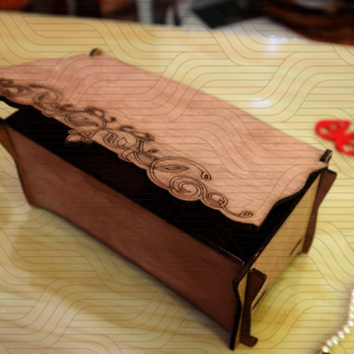 167 دانلود طرح آماده برش لیزر جعبه چوبی جواهرات و شکلات کد 12025 - تصویر 1