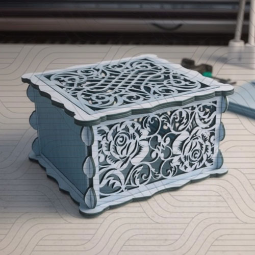 دانلود طرح آماده برش لیزر جعبه هدیه کد  11961