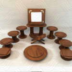 دانلود طرح آماده برش لیزر هفت سین چوبی کد 11971 - تصویر 3