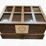 دانلود طرح آماده برش لیزر جعبه ساعت 8 تایی کد 12033 - تصویر 2