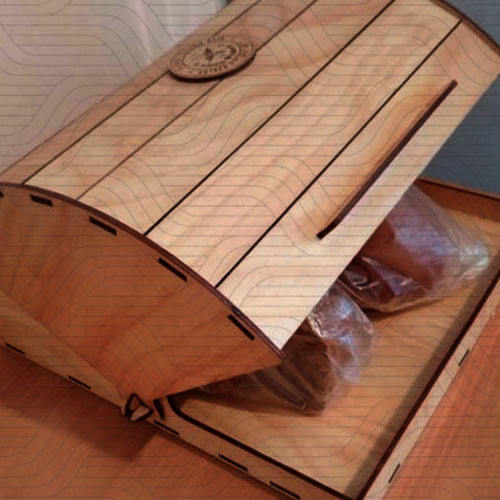 91 دانلود طرح آماده برش لیزر جعبه نیم دایره کد 11748 - تصویر 1